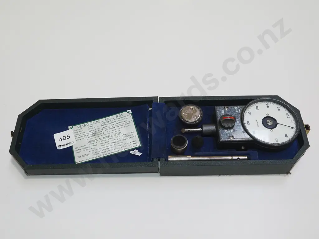 cased vintage cutting and surface speed indicator Image 1++