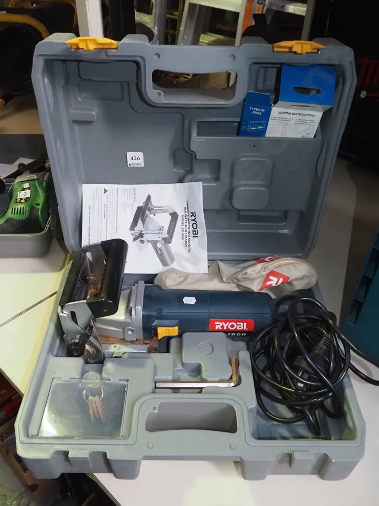 cased ryobi joiner/biscuit maker Image 1++