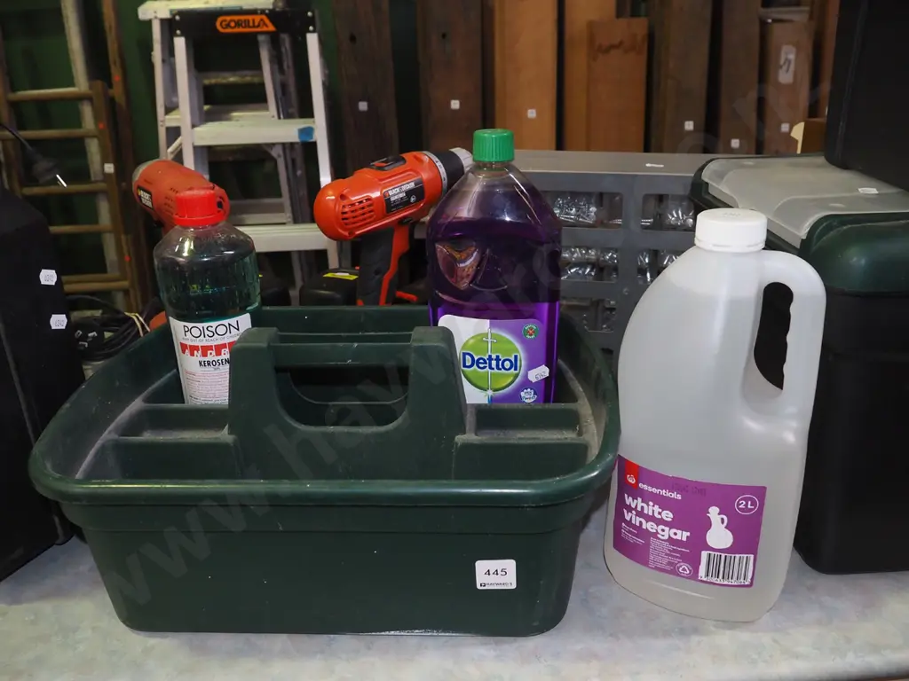 tool tray, kerosene, vinegar, Dettol Image 1++