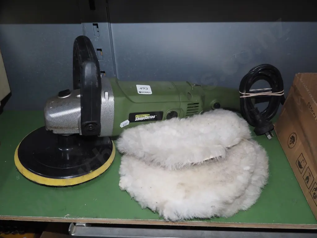 Rockwell polisher with 3 additional pads Image 1++