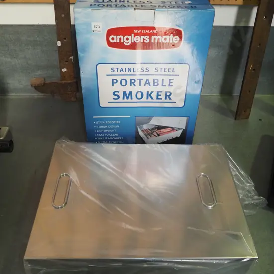 as new Angler's Mate stainless steel portable smoker