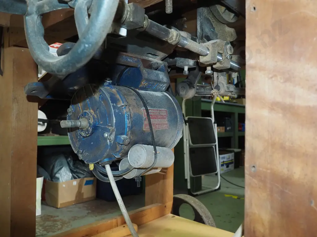 homemade wooden based table saw with Peltor ear muffs Image 1++