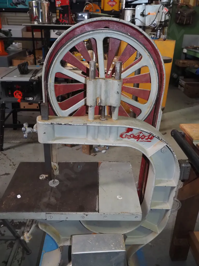 Eclipse vintage band saw on stand with casters Image 1++