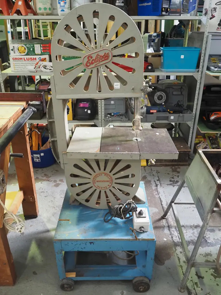 Eclipse vintage band saw on stand with casters Image 1++