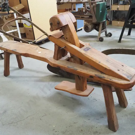 solid rimu homemade shaving horse H-840 W-1760