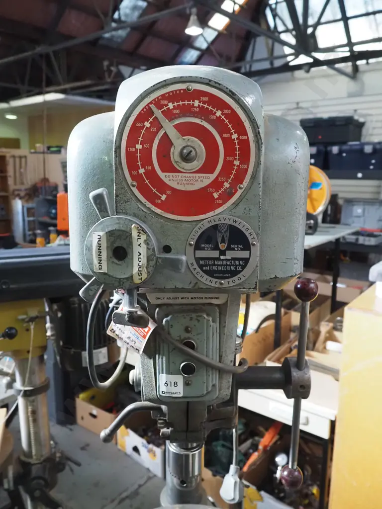 vintage tall variable speed drill press on stand Image 1++