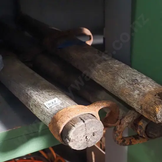3 vintage swingle trees -  poor condition