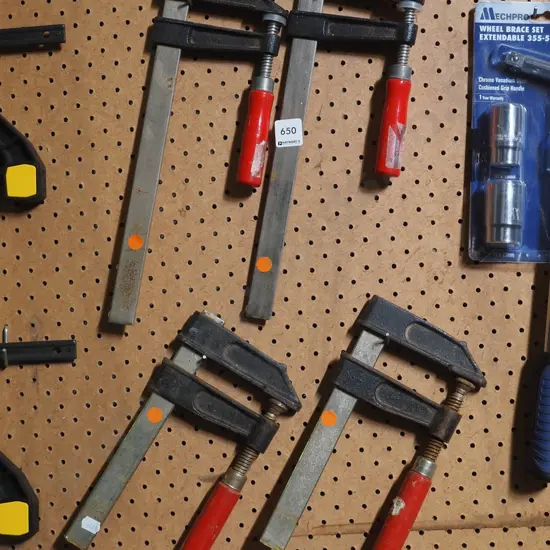 4x F clamps