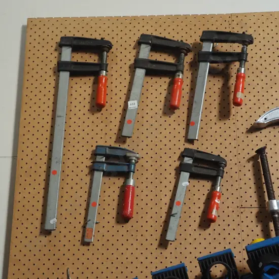 5x F clamps - red dots