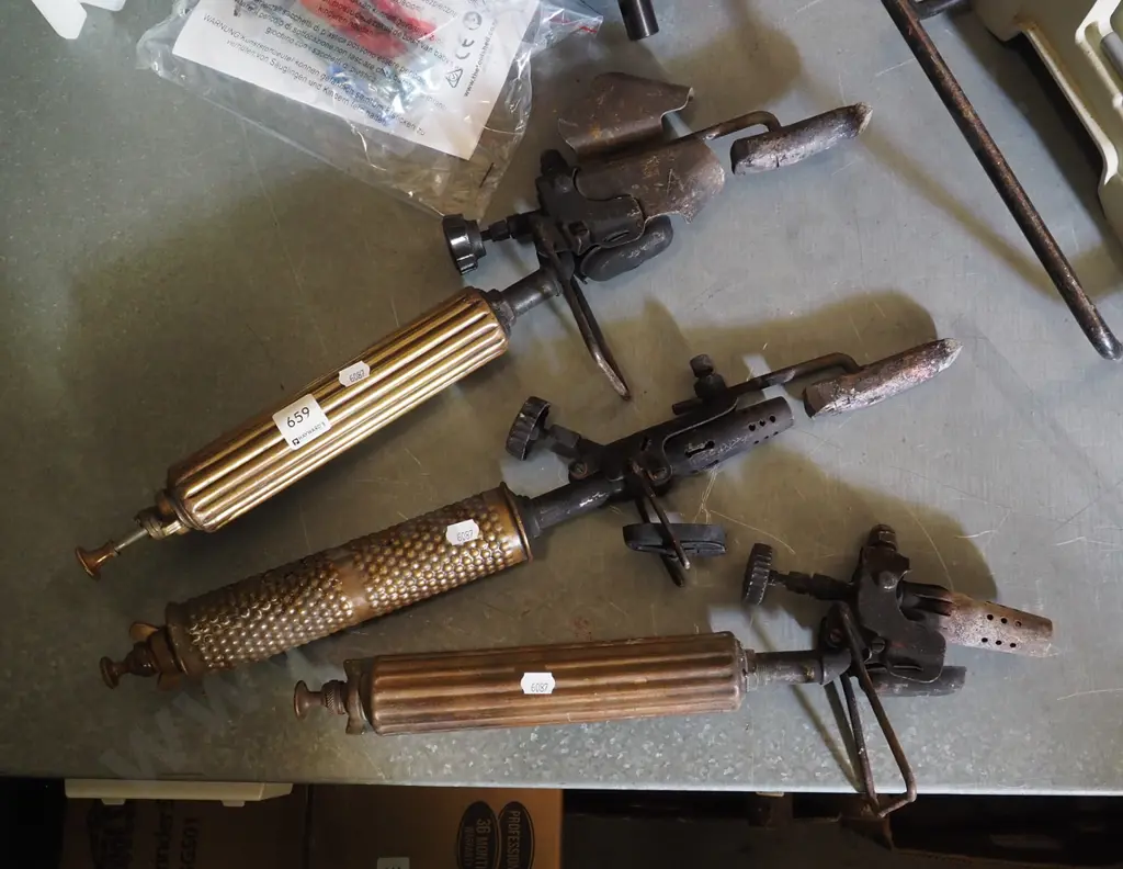 3x vintage blow torches Image 1++