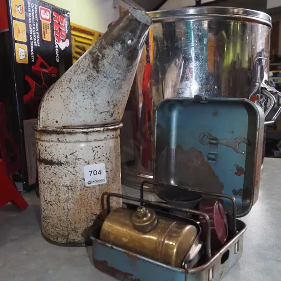 vintage oil pourer, Optimus tramping stove