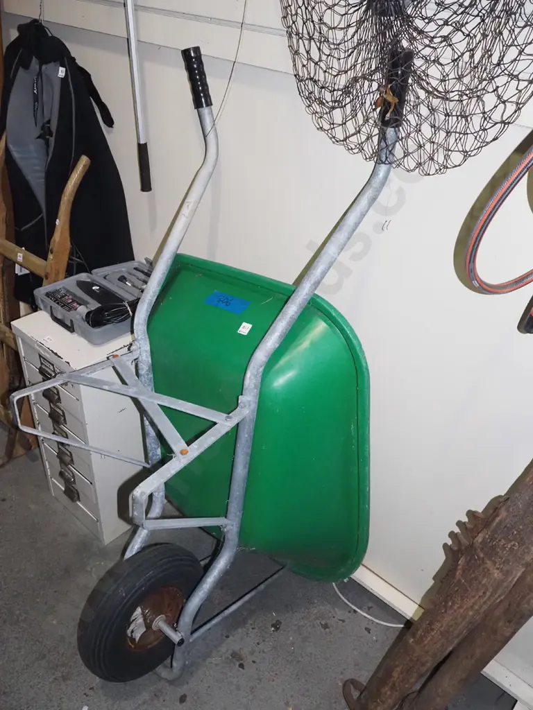 green plastic garden barrow Image 1++