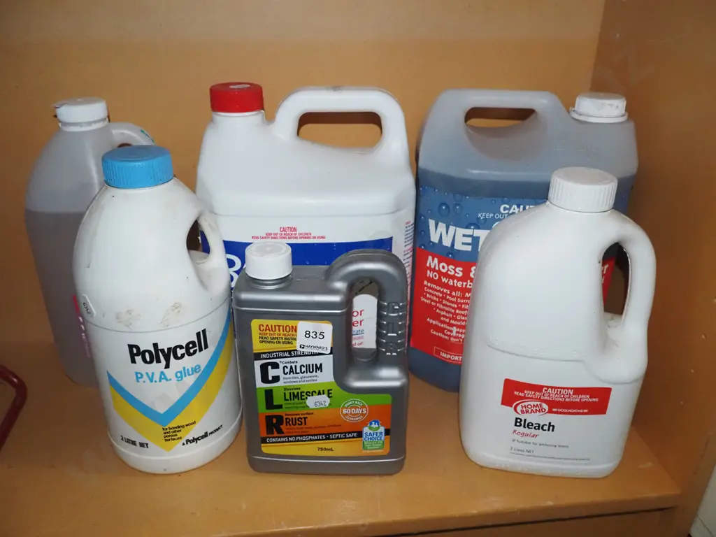 PVA glue, bleach etc Image 1++