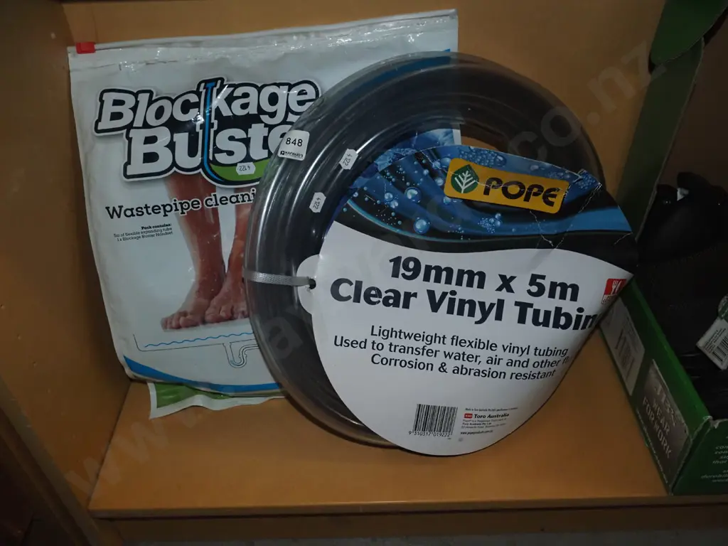 clear vinyl tubing, blockage buster waste pipe cleaning system Image 1++