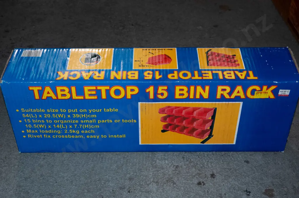 as  new table top 15 bin rack Image 1++