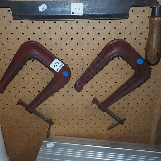 2x vintage G clamps