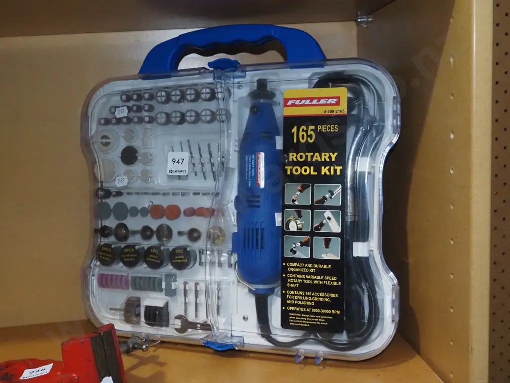 as new Fuller 165 piece rotary tool kit Image 1++