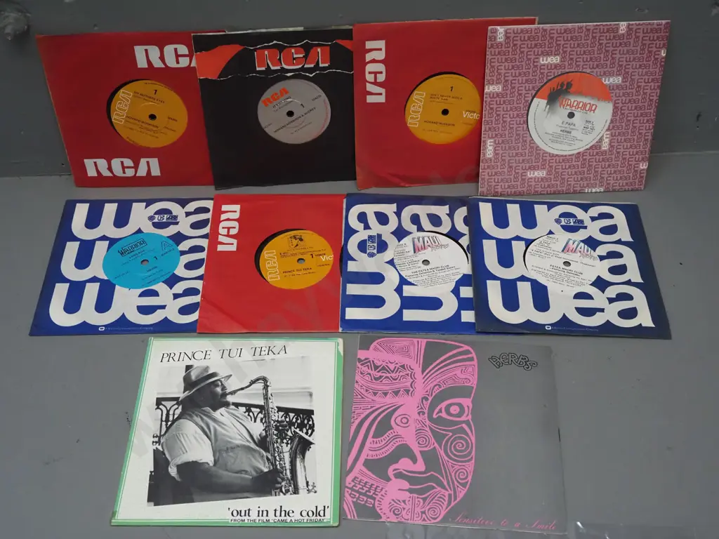 10x 45 RPM singles - Herbs, Prince Tui Teka, Patea Maori Club, Howard Morrison, etc. Image 1++