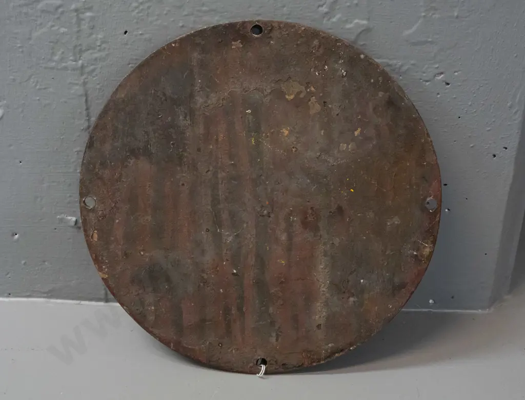 cast brass "Z 15" locomotive plaque - some tarnishing, wear to red paint D-260 Image 1++