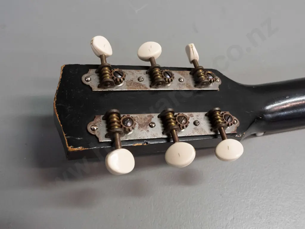 retro (3/4 size?) Stella steel string guitar marked Reinforced Neck - Made in USA - some wear to finish and frets, some Image 1++