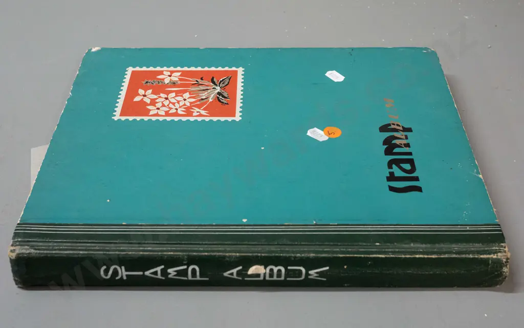 stamp album - NZ and international stamps, incld. NZ 1940s and 50s social security, etc. Image 1++