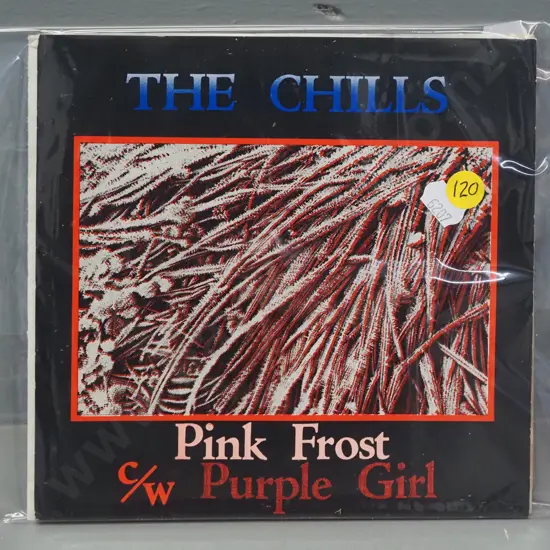 45 RPM single - The Chills - Pink Frost / Purple Girl 1984 Flying Nun. Outer sleeve coming apart slightly