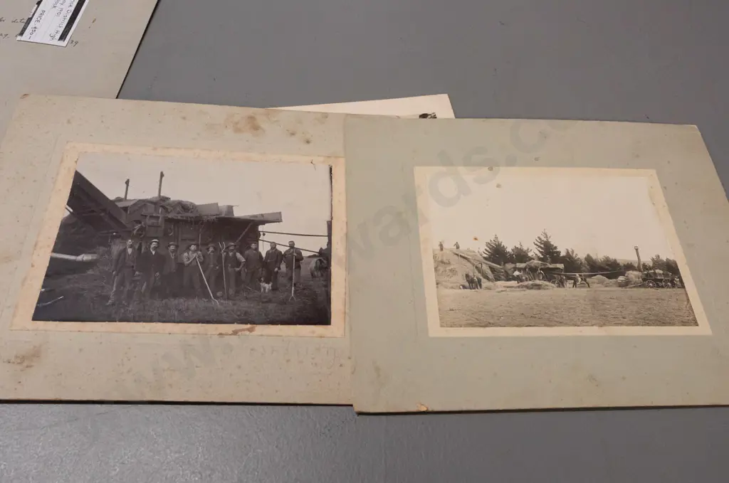 11 vintage NZ photos, some mounted on double sided cards, some loose - Lawrence & North Dunedin schools, sports team, Image 1++