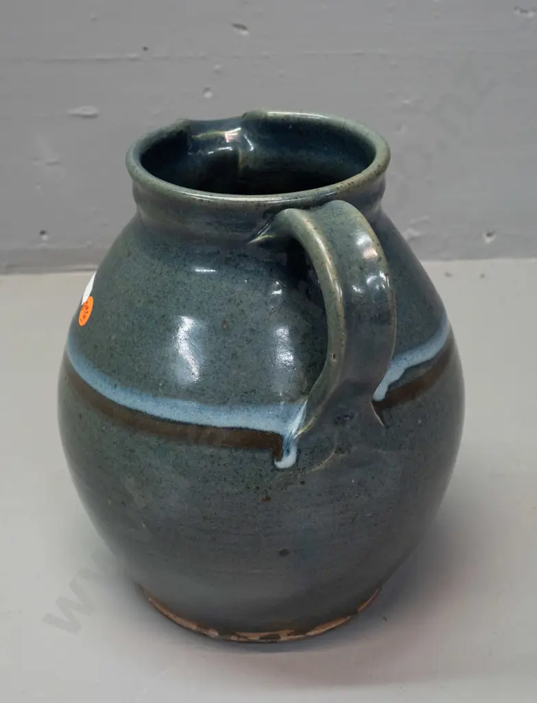 Paul Melser New Zealand studio pottery large jug H-240 W-190 Image 1++