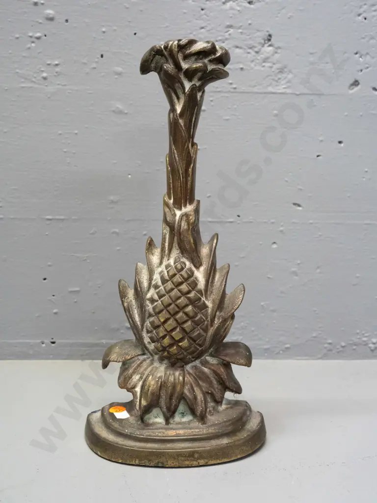 cast brass bracket or ornament, weighted for use as a door-stop H-340 W-150 Image 1++