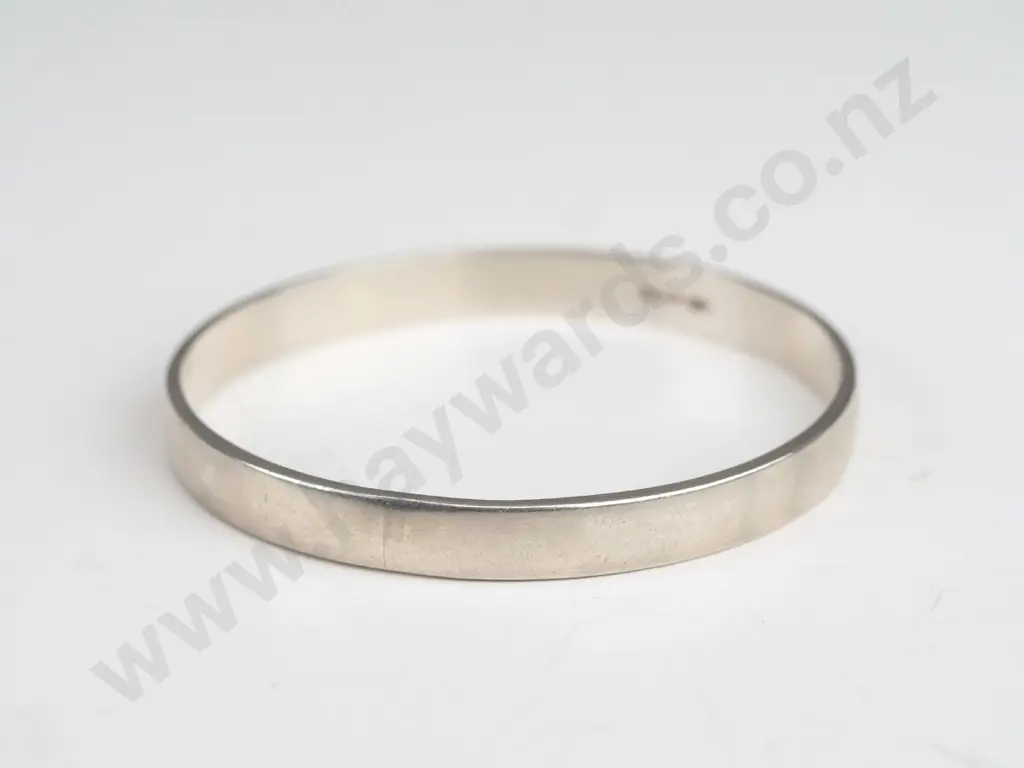 silver bangle stamped H&S stg sil Image 1++