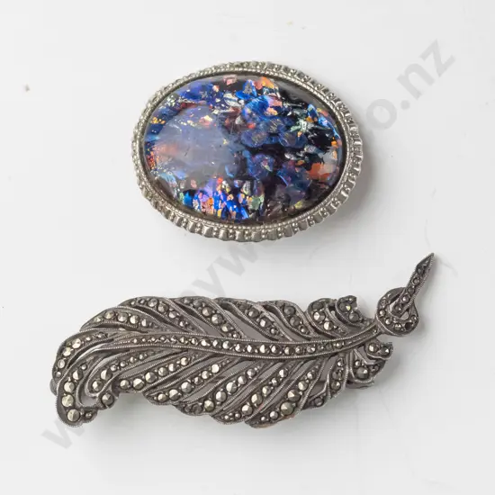 2 costume brooches