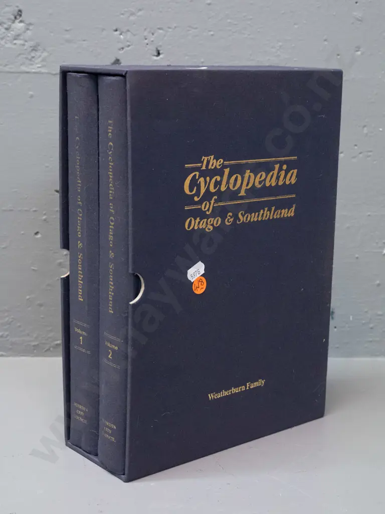 slip-cased 2 Volume set - Otago & Southland Cyclopedia - pub 1999 Image 1++
