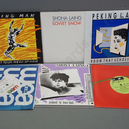 6x 45 RPM singles - Ardijah, Peking Man, Shona Laing