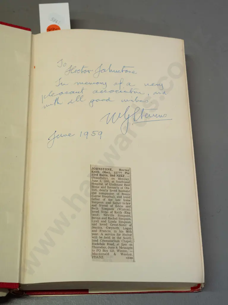 3 WWII history books - 2 in the Official History series incld. Problems of the 2nd NZEF, signed by author, 2nd NZ Image 1++