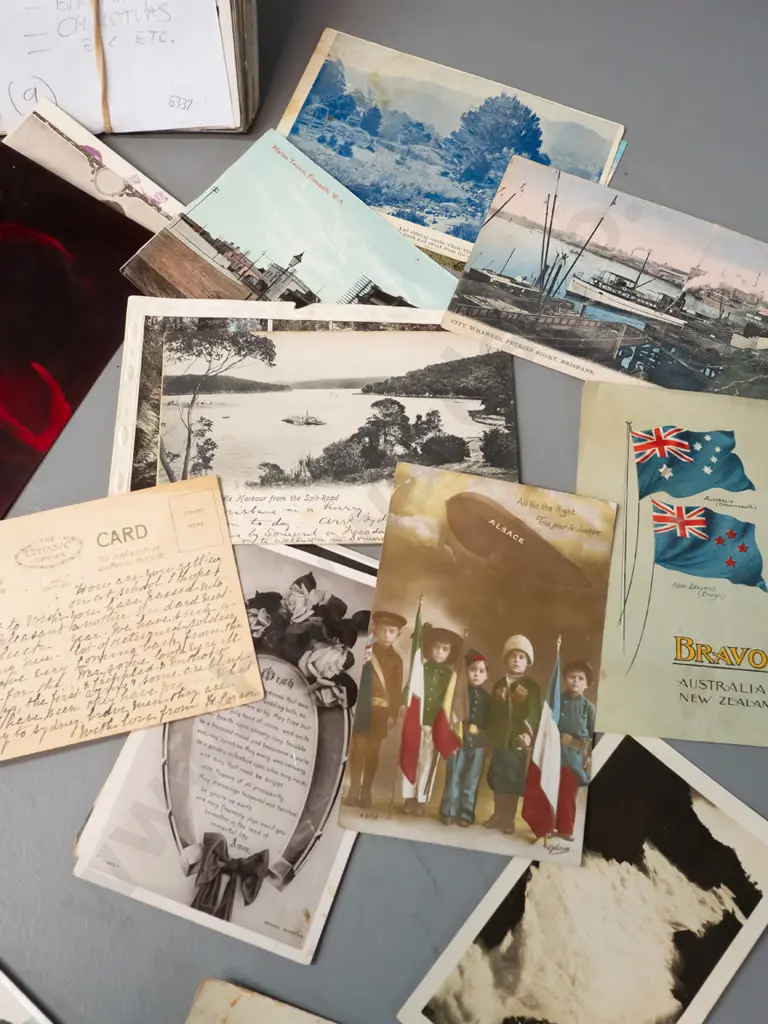 large collection of postcards, most in postmarked/used condition, including Port Chalmers regatta, Dunedin, NZ scenic & Image 1++