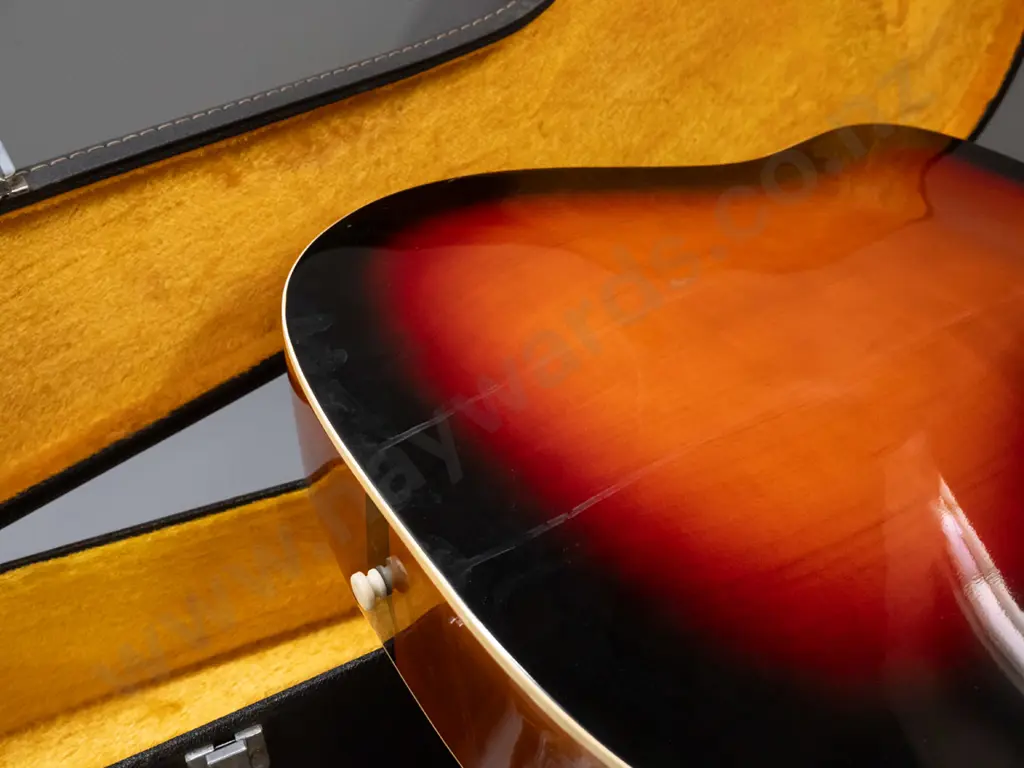 circa late 1960s Framus model 5/196 "Texan" jumbo acoustic guitar, made in Germany, with case, soundhole pickup, strap, Image 1++