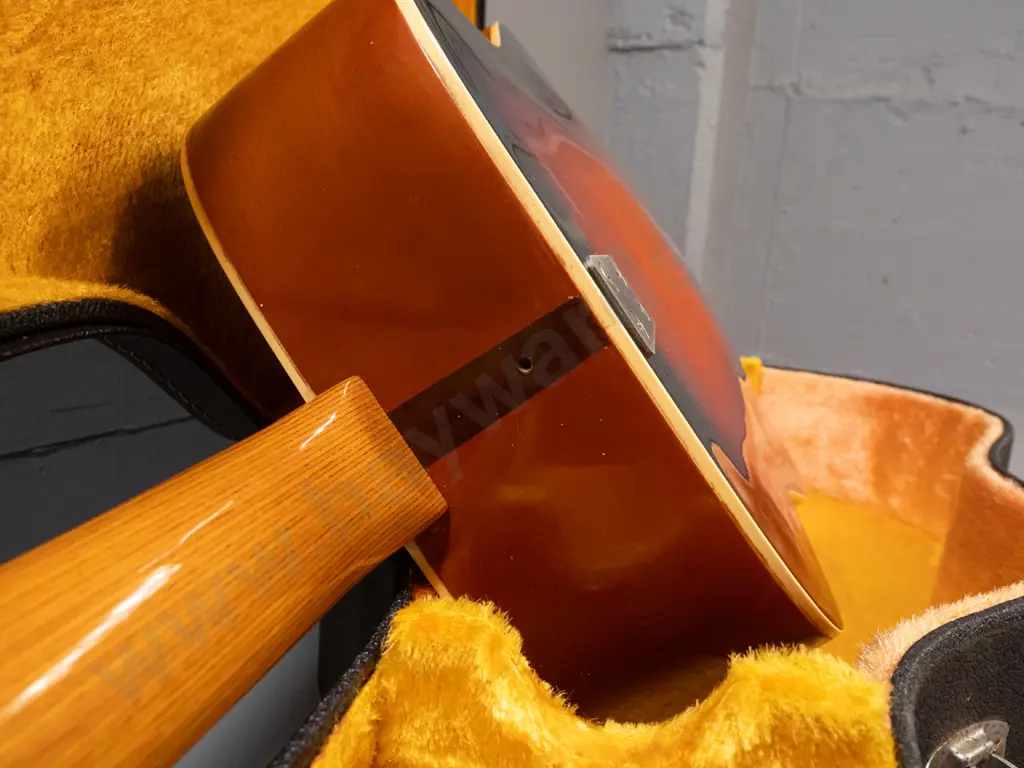 circa late 1960s Framus model 5/196 "Texan" jumbo acoustic guitar, made in Germany, with case, soundhole pickup, strap, Image 1++