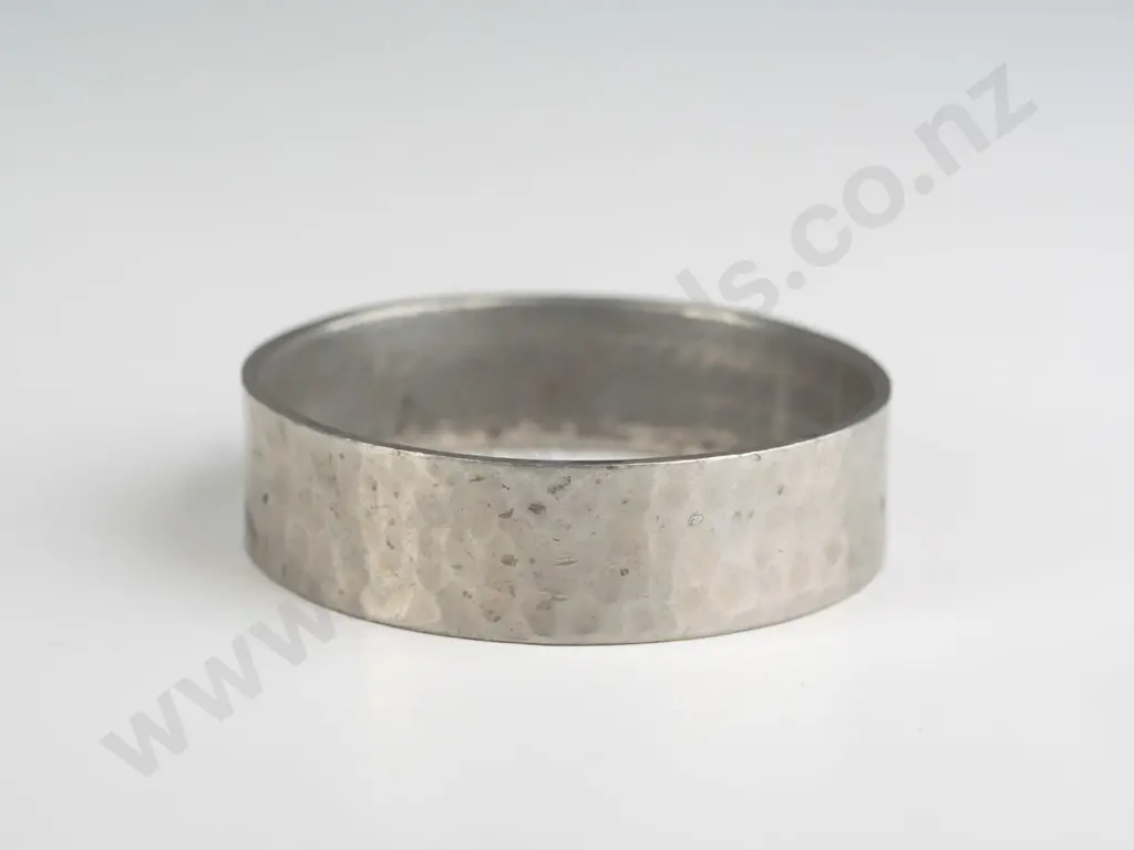 Roush pewter handmade bangle stamped Image 1++