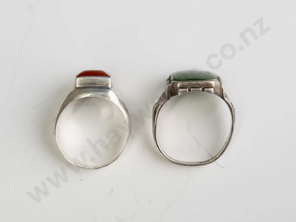 2 silver rings both stamped Image 1++
