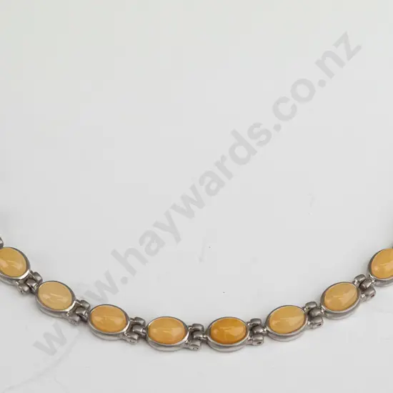bracelet with yellow stones no mark