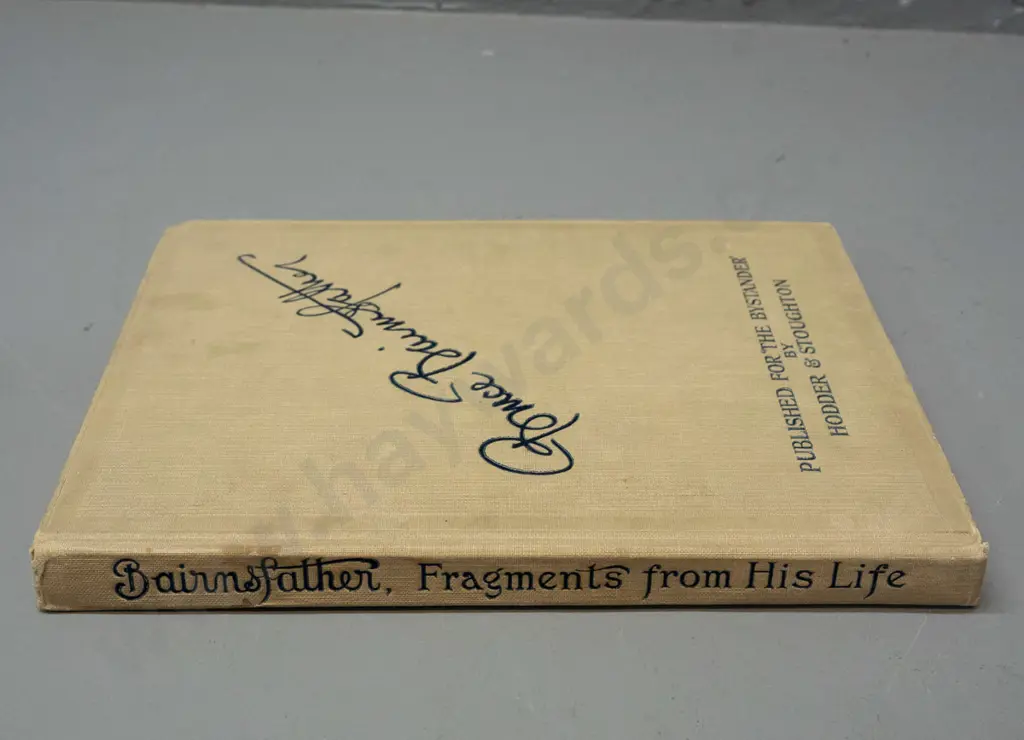 WWI era book - Bruce Bairnsfather - A Few Fragments from his Life - pub. Hodder & Stoughton Image 1++