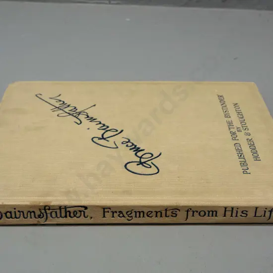 WWI era book - Bruce Bairnsfather - A Few Fragments from his Life - pub. Hodder & Stoughton