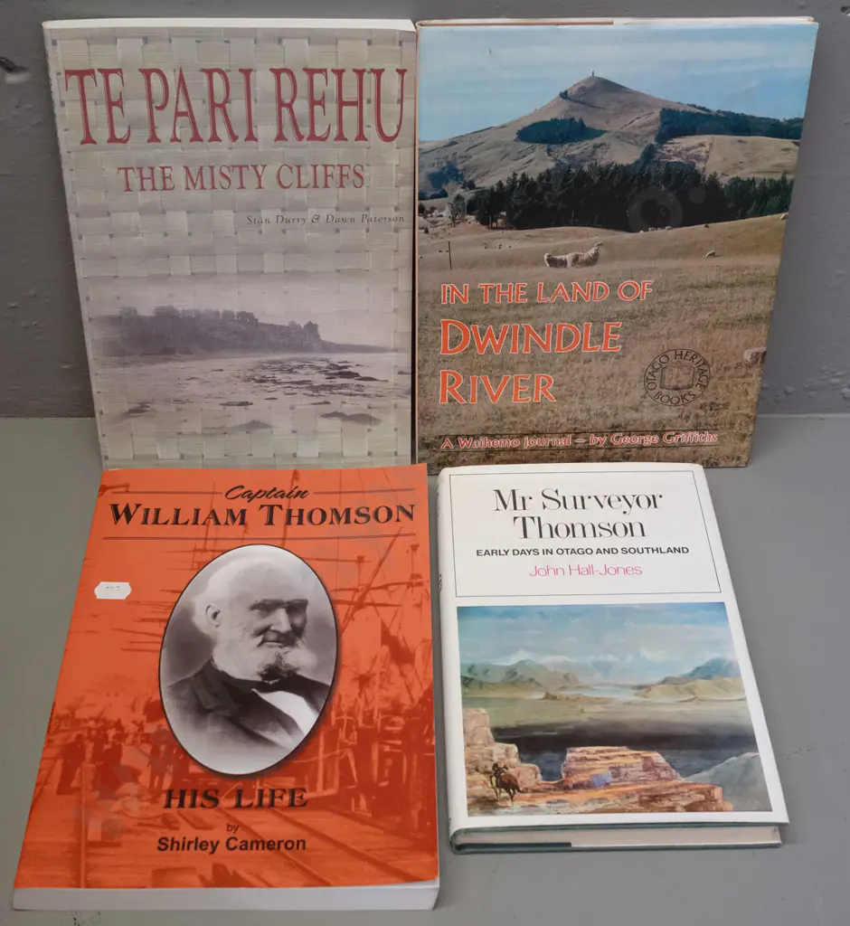 4 South Island local history books - Purakaunui, Waihemo, Captain William Thompson, etc. Image 1++