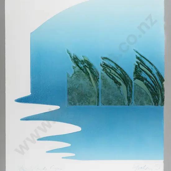 Graham, framed ltd edition print 13/30 "Island four" H-530 W-375