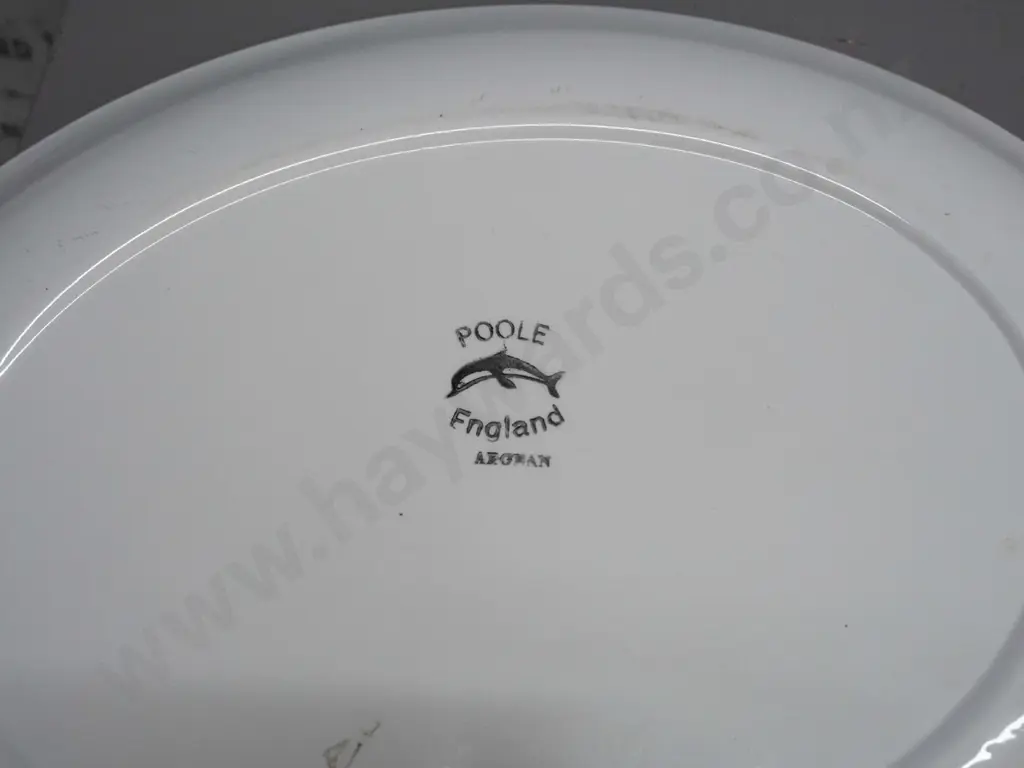 retro Poole pottery Aegean large oval platter L-400 W-335 Image 1++