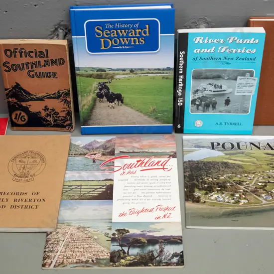 8 South Island local history books and publications - Southland and South Otago subjects