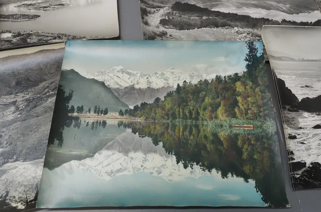 assorted Whites Aviation photographic prints in Kodak box - two are painted, most plain, multiples of some - includes Image 1++