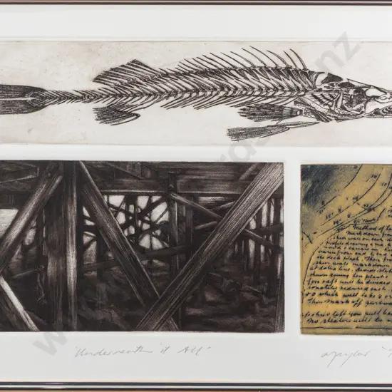 Lynn Taylor '98 - framed ltd edition print 4/5 "Underneath it All" H-170 W-270