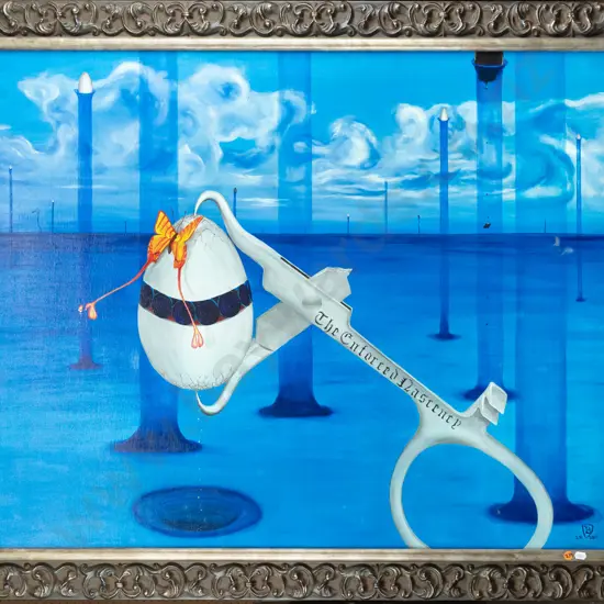 Bedrich V 2005 - framed oil on canvas "The enforced nascency" H790 W990