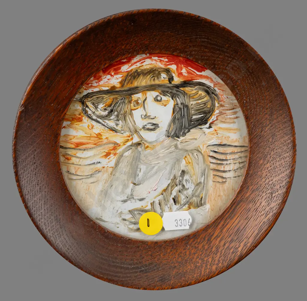 John Francis 1995 - framed oil - portrait Diam110 Image 1++